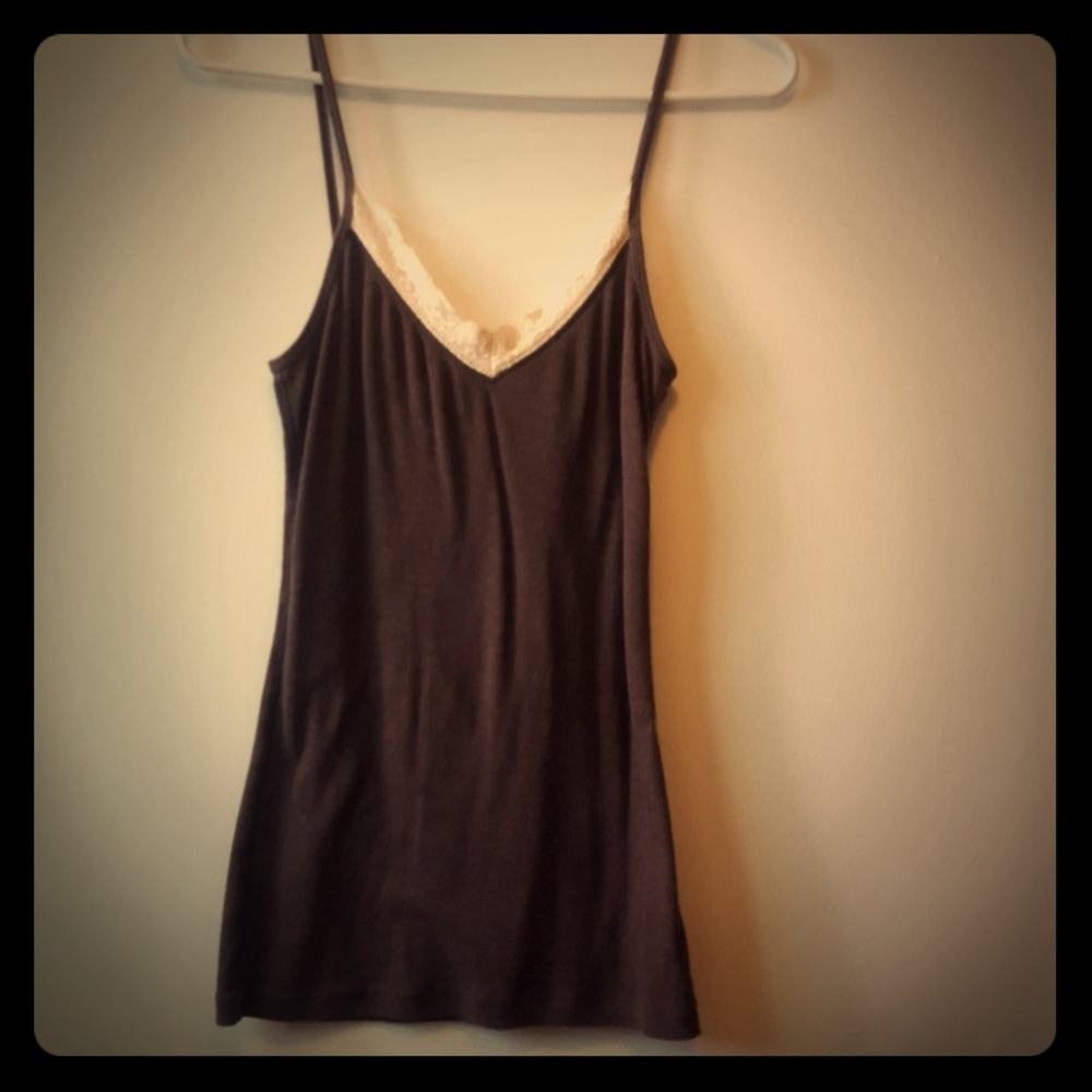 Lace accented cami